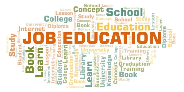 Jobeducatie Word Cloud. — Stockfoto