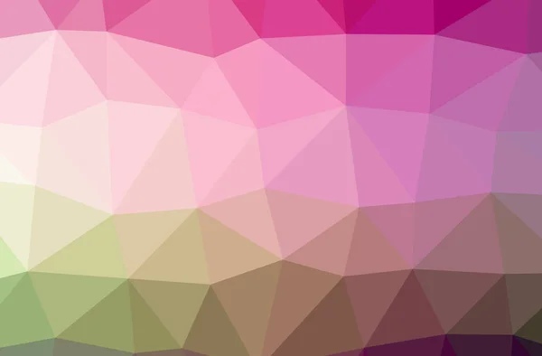 Illustration of abstract Pink, Yellow horizontal low poly background. Beautiful polygon design pattern. — Stock Photo, Image