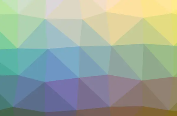 Illustratie van abstracte blauwe en gele horizontale laag poly-achtergrond. Mooie veelhoek ontwerppatroon. — Stockfoto