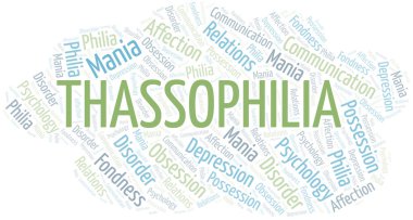Thassophilia kelime bulutu. Philia Türü.