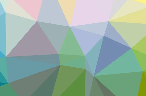 Ilustração do abstrato Azul, Verde, Amarelo horizontal baixo fundo poli. Belo padrão de design de polígono . — Fotografia de Stock