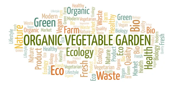 Organic Vegetable Garden word cloud. — Stock Photo, Image