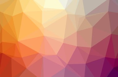 Soyut turuncu yatay düşük Poli arka plan resmi. Güzel çokgen tasarım deseni. 