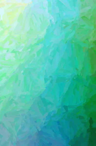 Abstracte illustratie van blauwe, groene impressionistische Impasto achtergrond — Stockfoto