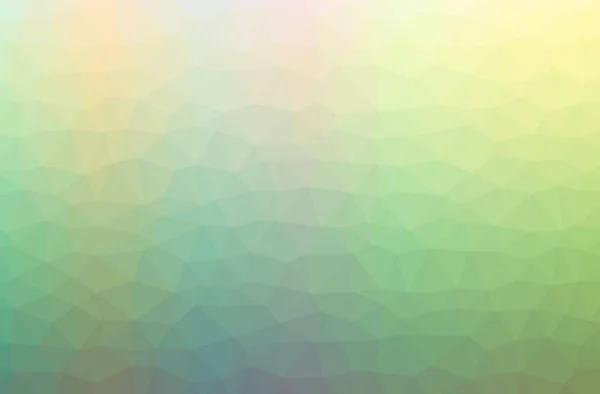 Ilustración de fondo polivinílico bajo horizontal abstracto verde, amarillo. Hermoso patrón de diseño polígono . — Foto de Stock