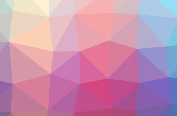 Illustration von abstrakten rosa, gelben horizontalen Low-Poly-Hintergrund. schönes Polygon-Muster. — Stockfoto