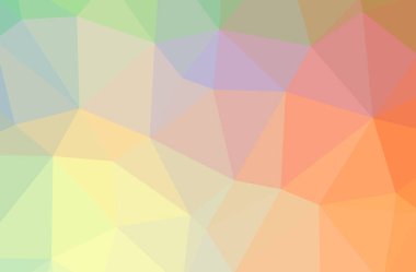 Soyut turuncu yatay düşük Poli arka plan resmi. Güzel çokgen tasarım deseni. 