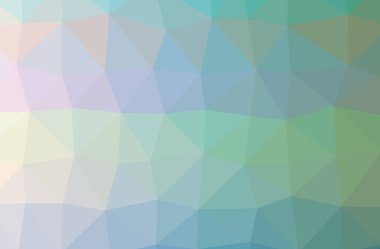 Mavi, mor ve yeşil yatay düşük Poli arka plan resmi. Güzel çokgen tasarım deseni. 