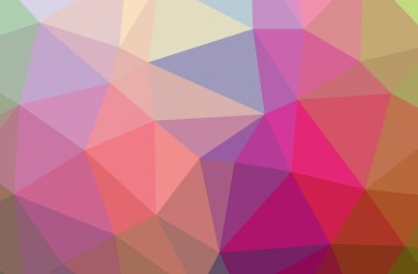 Soyut Mavi, Pembe, Sarı yatay düşük poli arka plan İllüstrasyon. Güzel çokgen tasarım deseni. 