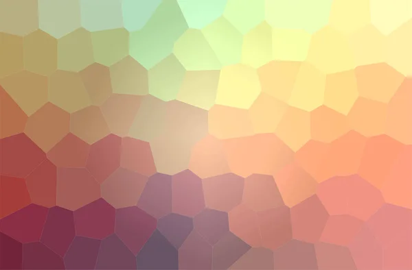 Abstrakt illustration av grön, orange Big Hexagon bakgrund — Stockfoto