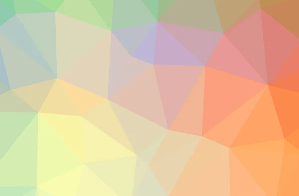 Illustration des abstrakten orangen horizontalen Low-Poly-Hintergrunds. schönes Polygon-Muster. — Stockfoto