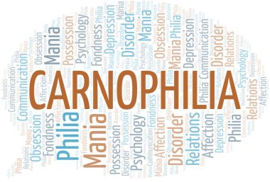 Karnofili kelime bulutu. Philia Türü.