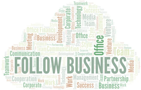 Siga Business Word Cloud. Collage hecho solo con texto . — Archivo Imágenes Vectoriales