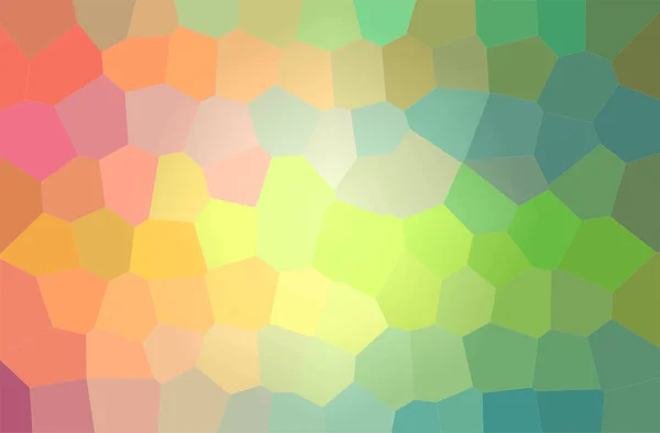 Illustrazione astratta di sfondo verde, perno, rosso Big Hexagon — Foto Stock