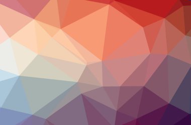 Soyut kırmızı yatay düşük Poli arka plan resmi. Güzel çokgen tasarım deseni. 