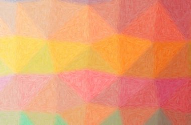 Turuncu, pembe, kırmızı, sarı Impasto arkaplanının soyut çizimi