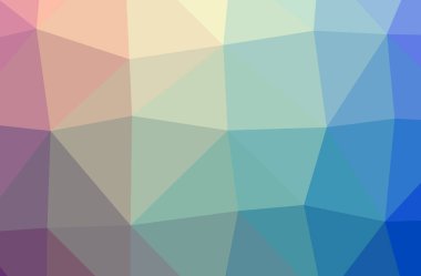 Mavi ve mor yatay düşük Poli arka plan resmi. Güzel çokgen tasarım deseni. 