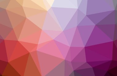 İllüstrasyon soyut mor, kırmızı yatay düşük Poli arka plan. Güzel çokgen tasarım deseni. 