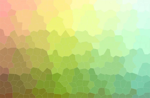 Ilustración abstracta del fondo verde y amarillo de Little Hexagon — Foto de Stock