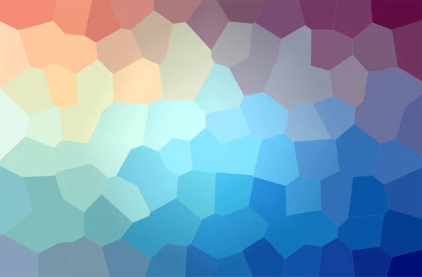 Abstrakt illustration af blå og lilla Big Hexagon baggrund - Stock-foto