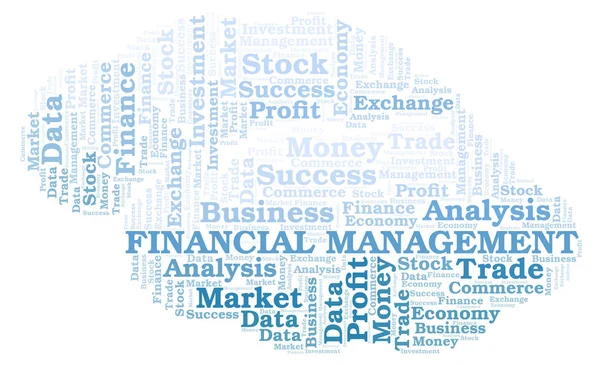 Gestión financiera word cloud . —  Fotos de Stock