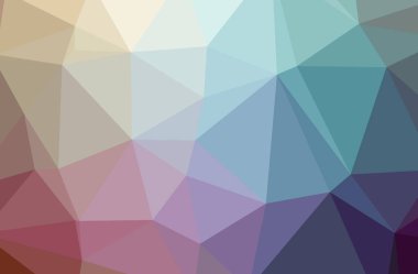 Mavi, yeşil ve mor yatay düşük Poli arka plan resmi. Güzel çokgen tasarım deseni. 