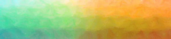 緑、オレンジのワックスクレヨン背景の抽象的なイラスト — ストック写真