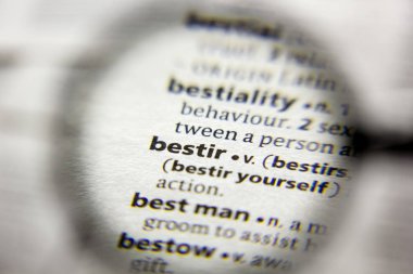 Sözlükteki Bestir sözcüğü veya tümceciği.