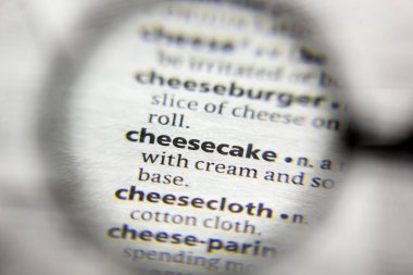 Sözlükteki kelime veya deyim Cheesecake.