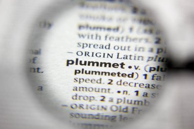 Sözlükteki sözcük veya tümcecik Plummet.