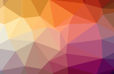 Soyut Turuncu, pembe, kırmızı, sarı yatay düşük Poly arka plan Illustration. Güzel Çokgen tasarım deseni. 
