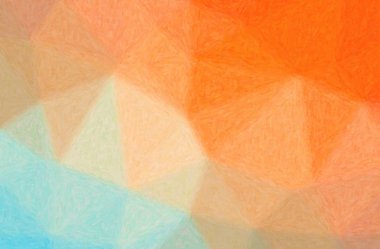 Mavi, turuncu Impasto arkaplanının soyut çizimi