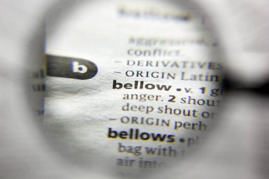 Sözlükteki kelime veya ifade körük.