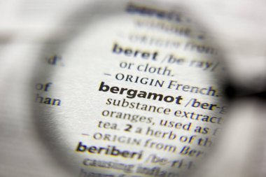 Sözlükteki bergamot sözcüğü veya tümceciği.