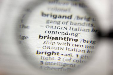 Sözlükte brigantine sözcüğü veya tümceciği.