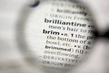 Sözlükteki Brim sözcüğü veya tümceciği.