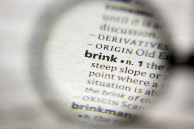 Sözlükteki Brink sözcüğü veya tümceciği.