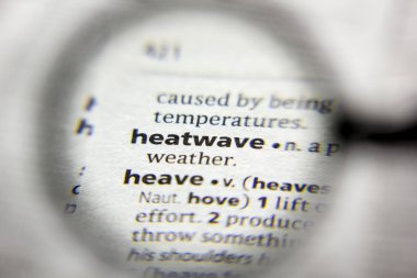 Sözlükteki heatwave sözcüğü veya tümceciği.
