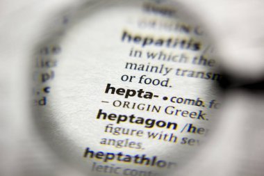 Sözlükte Hepta kelimesi veya tümceciği.