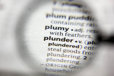 Sözlükteki yağma sözcüğü veya tümceciği.