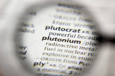 Sözlükte plütonyum sözcüğü veya tümceciği.