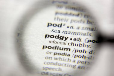 Sözlükte Podgy sözcüğü veya tümceciği.