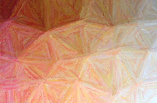Ilustração abstrata de laranja Pincel longo traços fundo pastel — Fotografia de Stock
