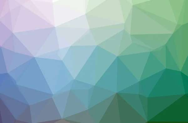 Ilustración de fondo polivinílico bajo horizontal abstracto azul, verde. Hermoso patrón de diseño polígono . —  Fotos de Stock