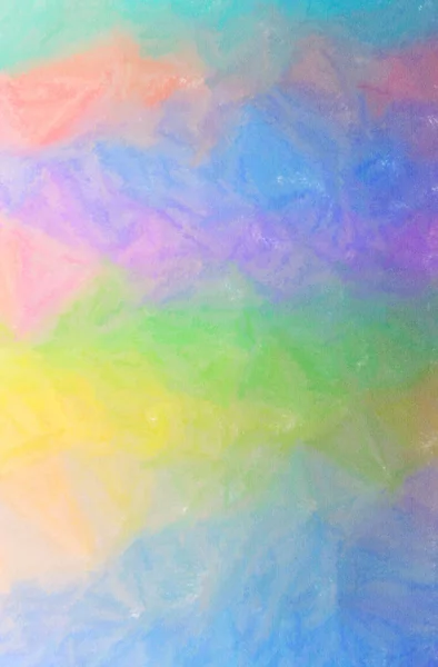 Ilustración abstracta de fondo de lápiz de cera azul, verde, amarillo — Foto de Stock