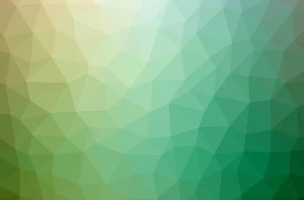 Ilustración de fondo polivinílico bajo horizontal verde abstracto. Hermoso patrón de diseño polígono . — Foto de Stock
