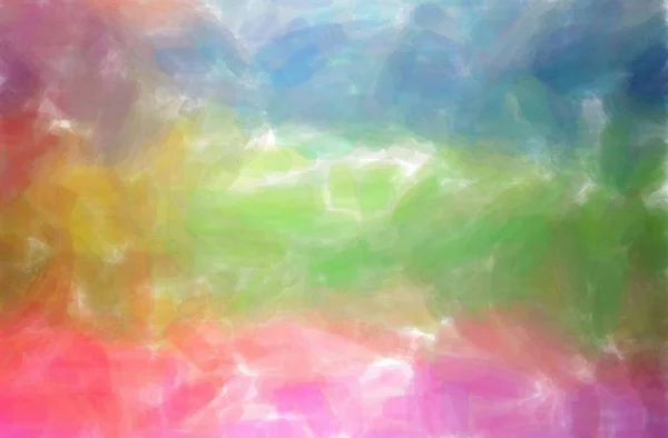 Abstrakte Darstellung von grünem, rosa, rotem, gelbem Aquarellhintergrund — Stockfoto