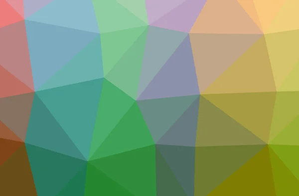Illustration av abstrakt grön, gul horisontell låg poly bakgrund. Vackra polygon designmönster. — Stockfoto