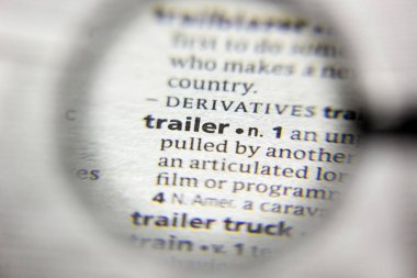 Sözlükteki sözcük veya tümcecik Fragmanı.