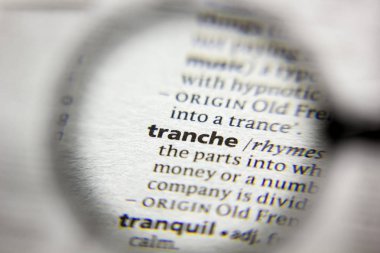 Sözlükteki sözcük veya tümcecik Dilimi.